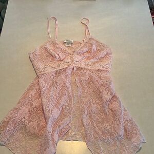 Baby pink lace cinema etoile slip dress. Size medium
